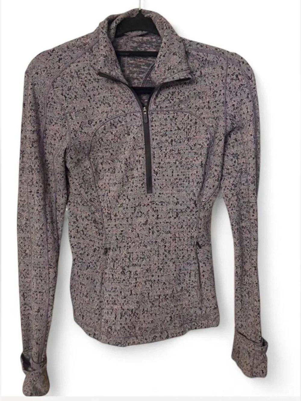 lululemon athletica Mauve Heathered Quarter-Zip Pullover